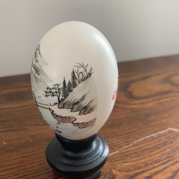 Vintage hand painted egg shell Japan - Picture 2 of 5